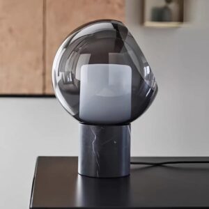 Smoked Glass Orb Table Lamp TL-A028 5