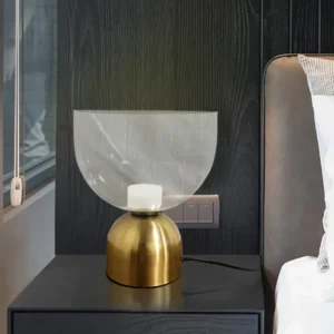 Modern Clear Glass Bowl Table Lamp TL-A083 4