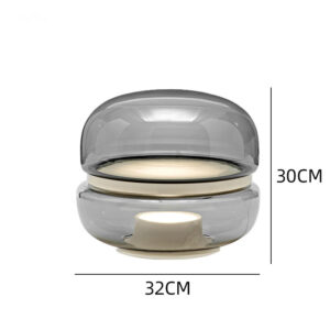 Smoked Glass Capsule Table Lamp TL-A029 7