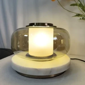 Modern Double Shade Glass Bedside Table Lamp TL-A103 6