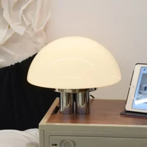 Modern Cream Dome Glass Table Lamp TL-A104 5