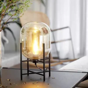 Minimalist Metal and Glass Table Lamp TL-A117 5