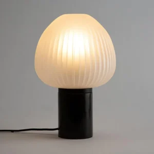 Modern Ribbed Glass Mushroom Table Lamp TL-A118 4