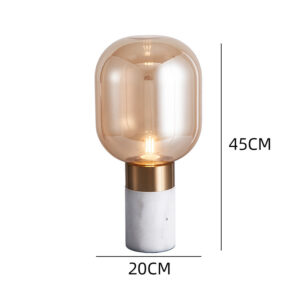 Minimalist Amber Glass Table Lamp TL-A044 5