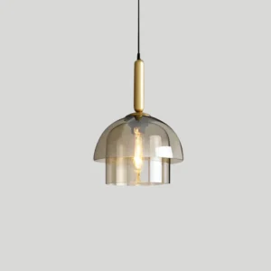 Modern Layered Glass Dome Pendant Light P6035 2