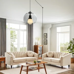 Handblown Glass Orb Pendant Light P6093 2