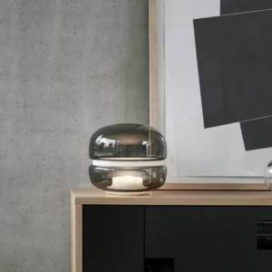 Smoked Glass Capsule Table Lamp TL-A029 6