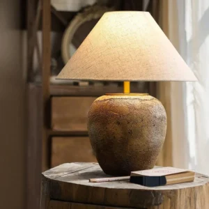 Wabi Sabi Style Handmade Ceramic Table Lamp TL-H001 3