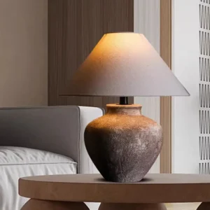 Rustic Wabi-Sabi Ceramic Table Lamp TL-H009 4