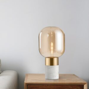 Minimalist Amber Glass Table Lamp TL-A044 4