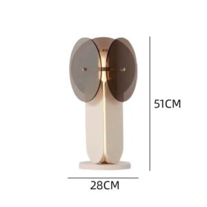 Modern Double Disc Glass Table Lamp TL-A059 5