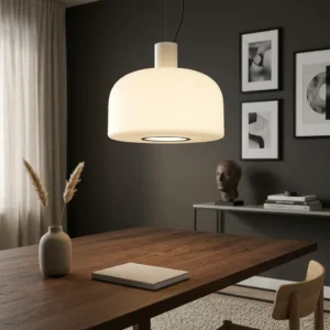 Modern White Glass Pendant Light P6131 2