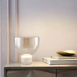Amber Glass Bowl Table Lamp TL-A049 4