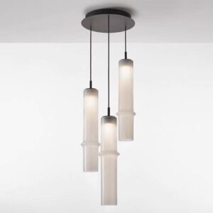 Modern Cylinder Glass Pendant Light P6071 8