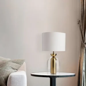 Modern Glass Table Lamp with Brass Finish Metal TL-A069 4
