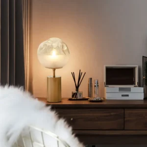Textured Glass Globe Table Lamp TL-A012 3