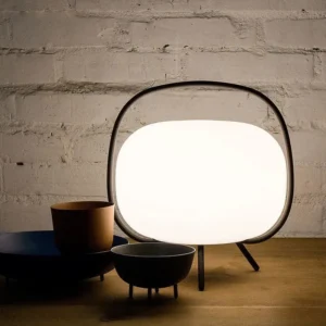 Modern Glass Table Lamp with Metal Frame TL-A087 4