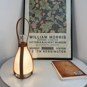 Modern Lantern Table Lamp with Leather Strap TL-A098 4