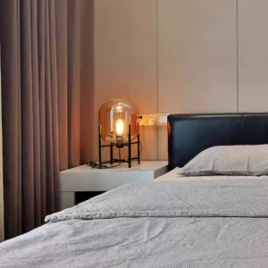 Minimalist Metal and Glass Table Lamp TL-A117 4