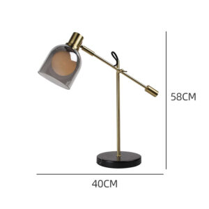 Adjustable Smoked Glass Table Lamp TL-A035 4