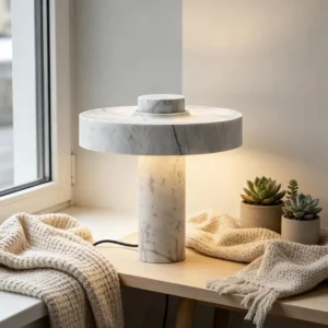 Nordic White Resin Table Lamp TL-E017 4