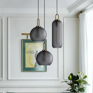Glass Ball Round Pendant Lamp P6091 2