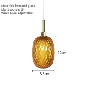Geometric Glass Ball Pendant Light P6002 2