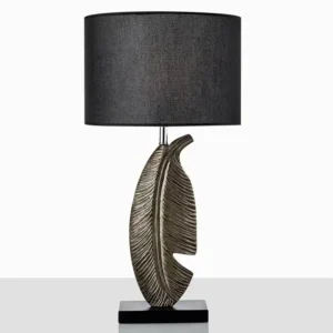 Resin Leaf Table Lamp with Fabric Shade TL-E001 3