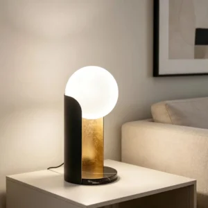 White Glass Orb Table Lamp TL-A026 4