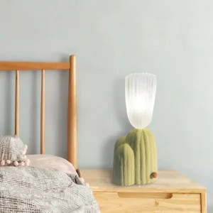 Cactus Table Lamp with Glass Shade TL-E010 1