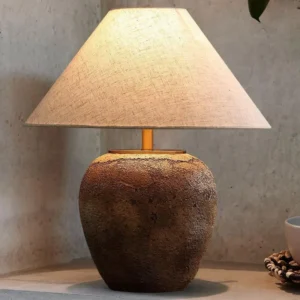 Wabi Sabi Style Handmade Ceramic Table Lamp TL-H001 2