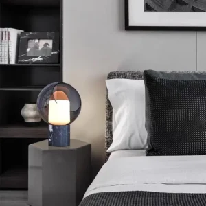 Smoked Glass Orb Table Lamp TL-A028 3
