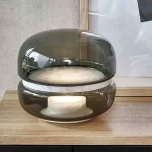 Smoked Glass Capsule Table Lamp TL-A029 5