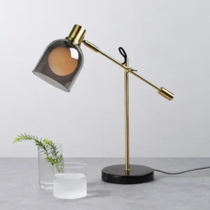 Adjustable Smoked Glass Table Lamp TL-A035 3