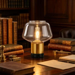 Clear Glass Bedside Table Lamp TL-A037 4