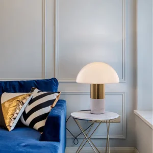 Marble Base Glass Dome Table Lamp TL-A043 4
