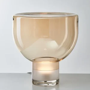 Amber Glass Bowl Table Lamp TL-A049 3