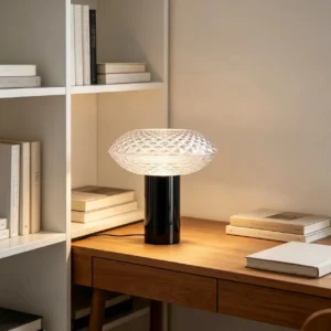 Modern Textured Clear Glass Table Lamp TL-A061 3