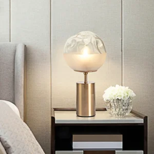 Textured Glass Globe Table Lamp TL-A012 2