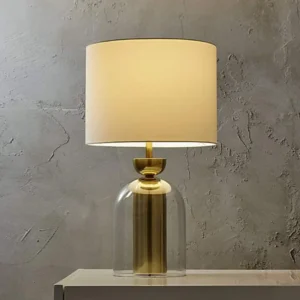 Modern Glass Table Lamp with Brass Finish Metal TL-A069 3