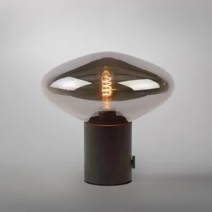 Modern Smoked Glass Mushroom Table Lamp TL-A073 3