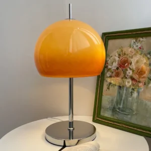 Modern Orange Glass Dome Table Lamp TL-A081 3