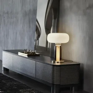 Modern Glass Table Lamp with Column Base TL-A085 3