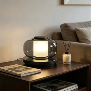 Modern Double Shade Glass Bedside Table Lamp TL-A103 4