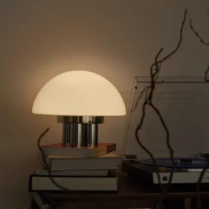 Modern Cream Dome Glass Table Lamp TL-A104 3