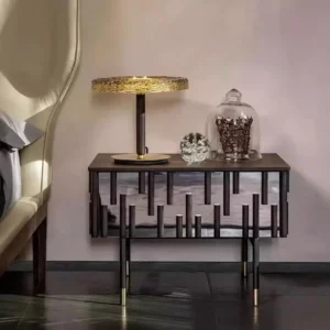 Modern Textured Glass Disc Table Lamp TL-A105 3