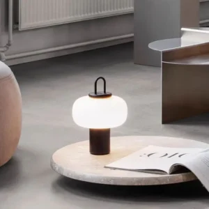 Modern Opal Glass Table Lamp with Handle TL-A072 1