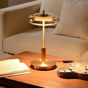 Modern Brass and Glass Table Lamp TL-A111 2