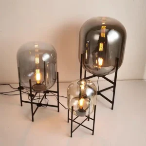 Minimalist Metal and Glass Table Lamp TL-A117 3
