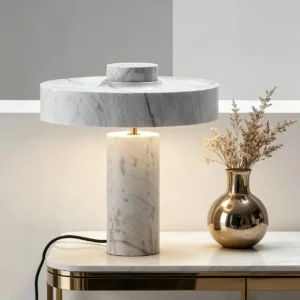 Nordic White Resin Table Lamp TL-E017 3